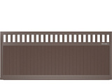 Автоматические откатные ворота Doorhan Premium Classic SLG-A с решеткой, 6200х2700